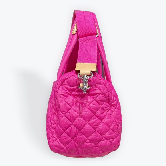 Mz Wallace Pink Top Handle Bag Convertible Satchel Crossbody PRISTINE - Picture 5 of 12
